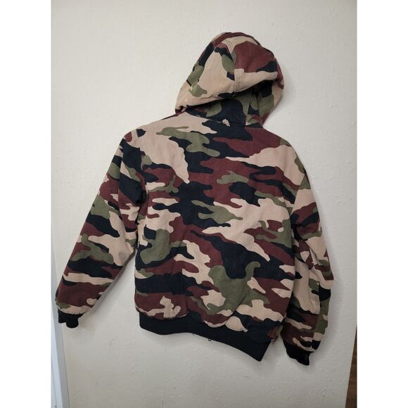 Boys Camouflage Hooded Jacket - Picture 2 of 3